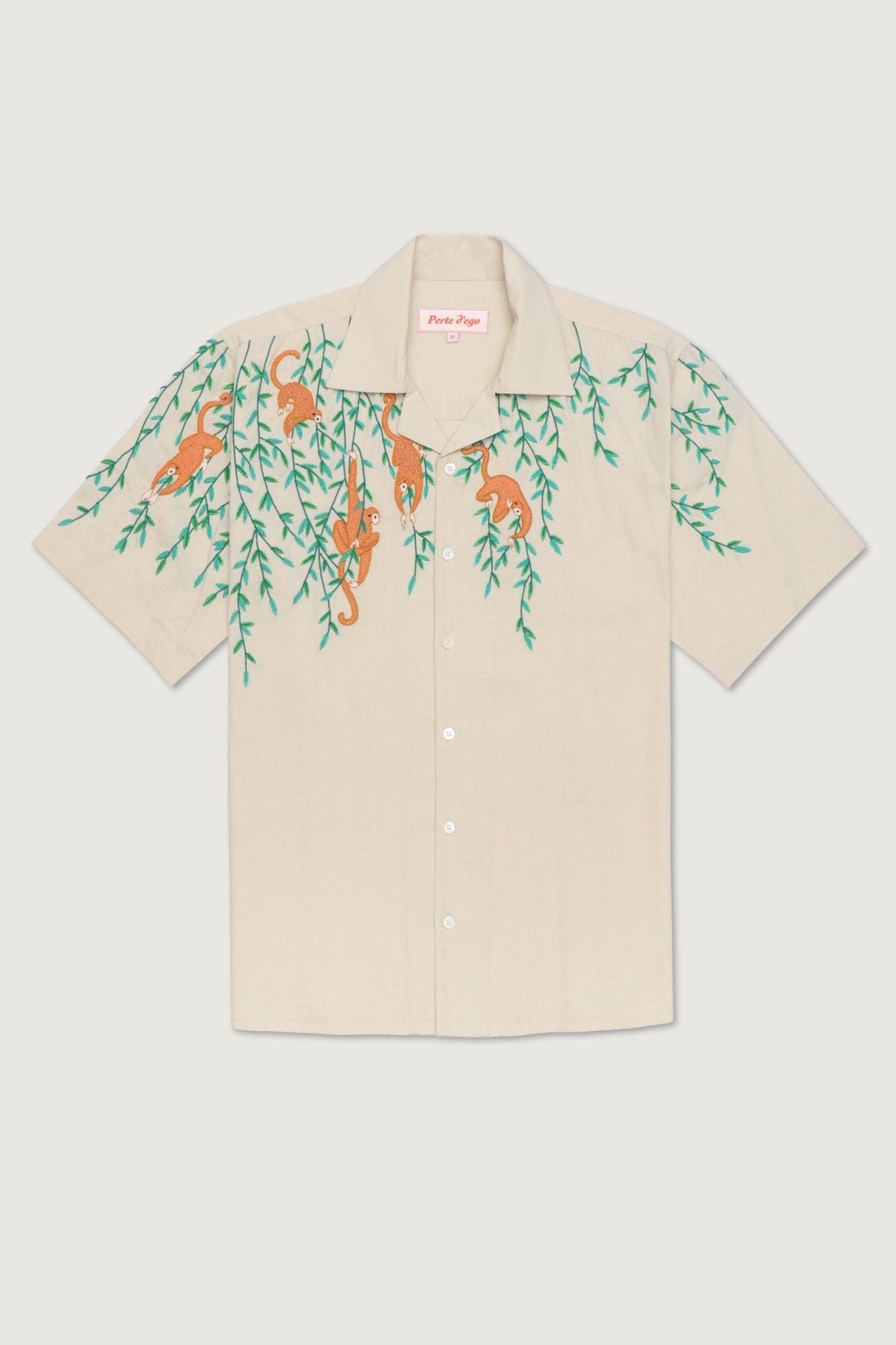 "Jungle story" hand embroidered shirt - image 1