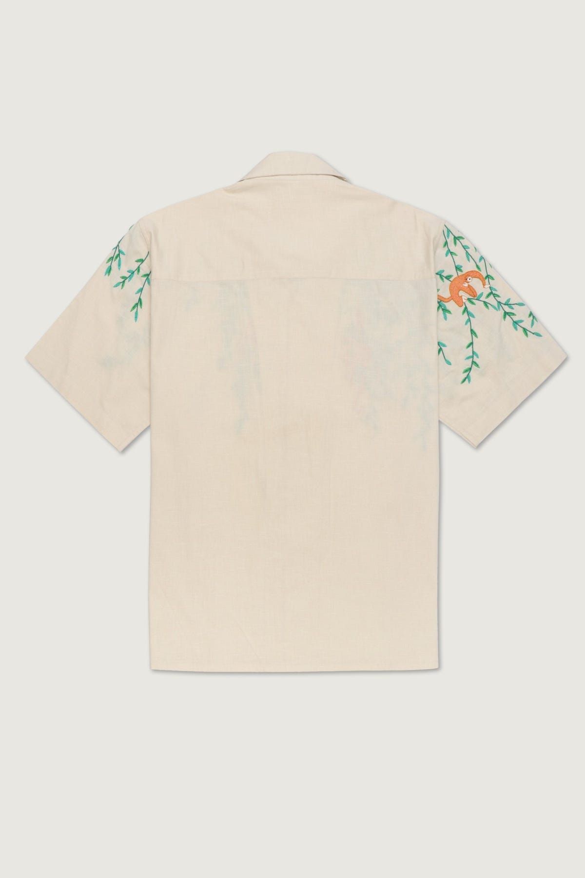 "Jungle story" hand embroidered shirt - image 3