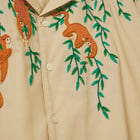 "Jungle story" hand embroidered shirt view 6