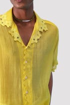 "Le Citron" Cutwork shirt view 7