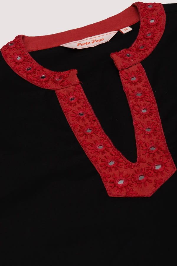 Perte D'ego — Mirror work hand embroidered resort shirt
