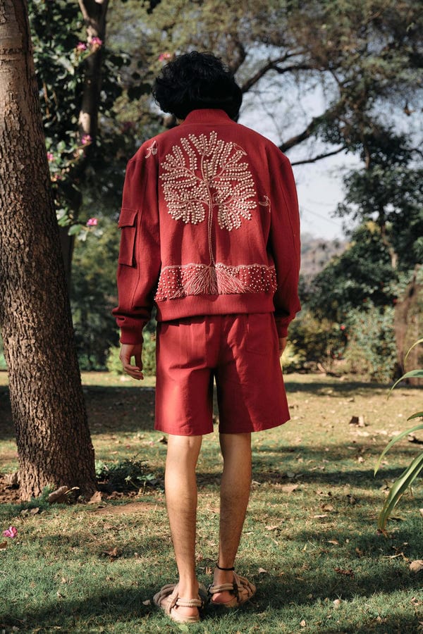 Perte D'ego — "Tree of life" hand embroidered jacket