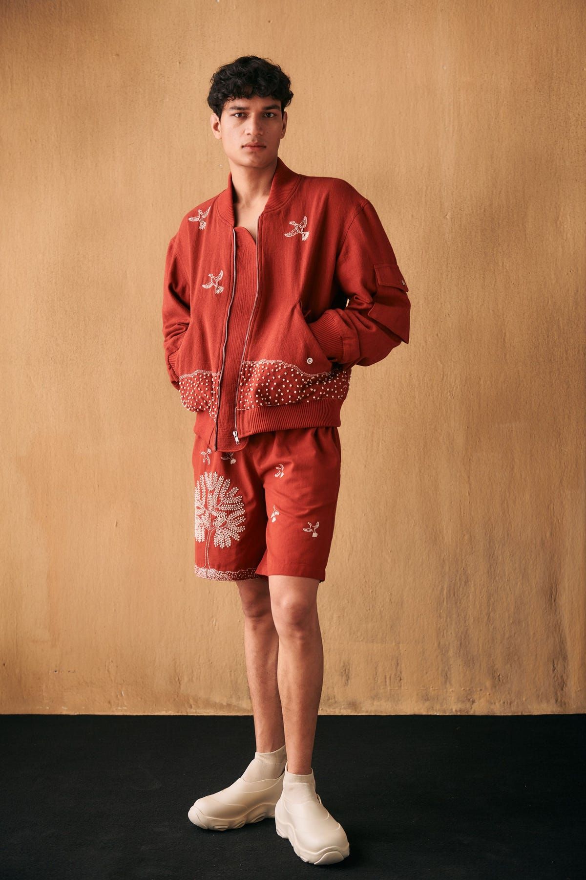 "Tree of life" hand embroidered jacket - image 4