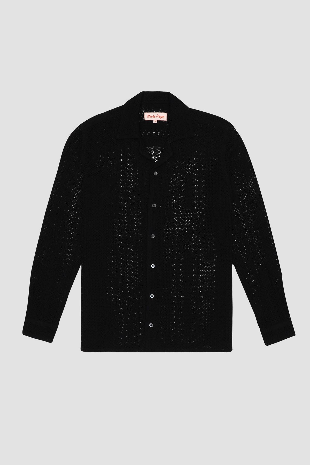 Black lace full sleeve shirt - image 3