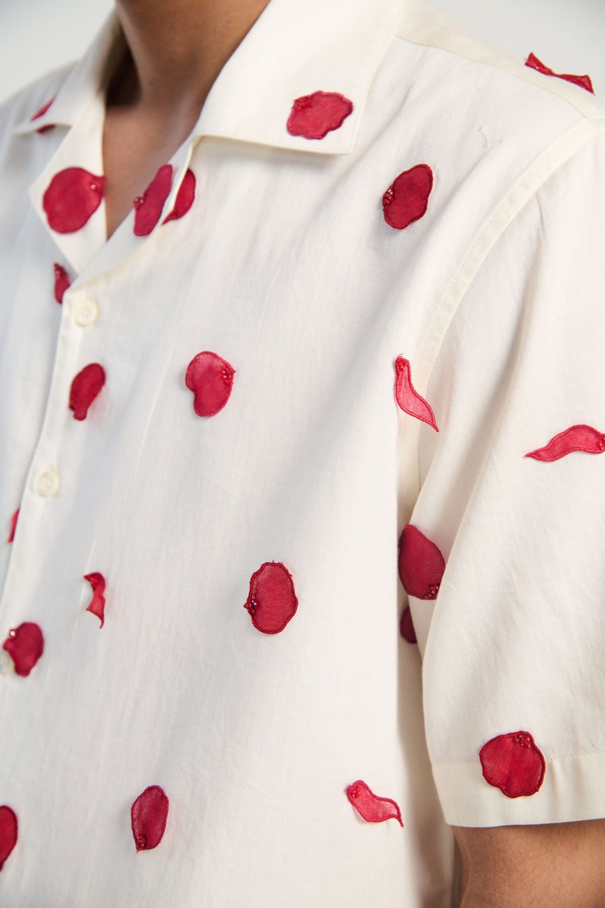 "Lover forever" hand embroidered Shirt - image 3