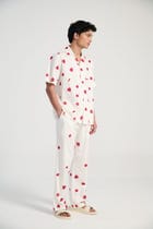 "Lover forever" hand embroidered Shirt view 5