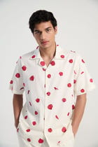 "Lover forever" hand embroidered Shirt view 7