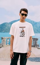 "Le cowboy" hand embroidered T-Shirt view 1