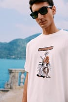 "Le cowboy" hand embroidered T-Shirt view 2