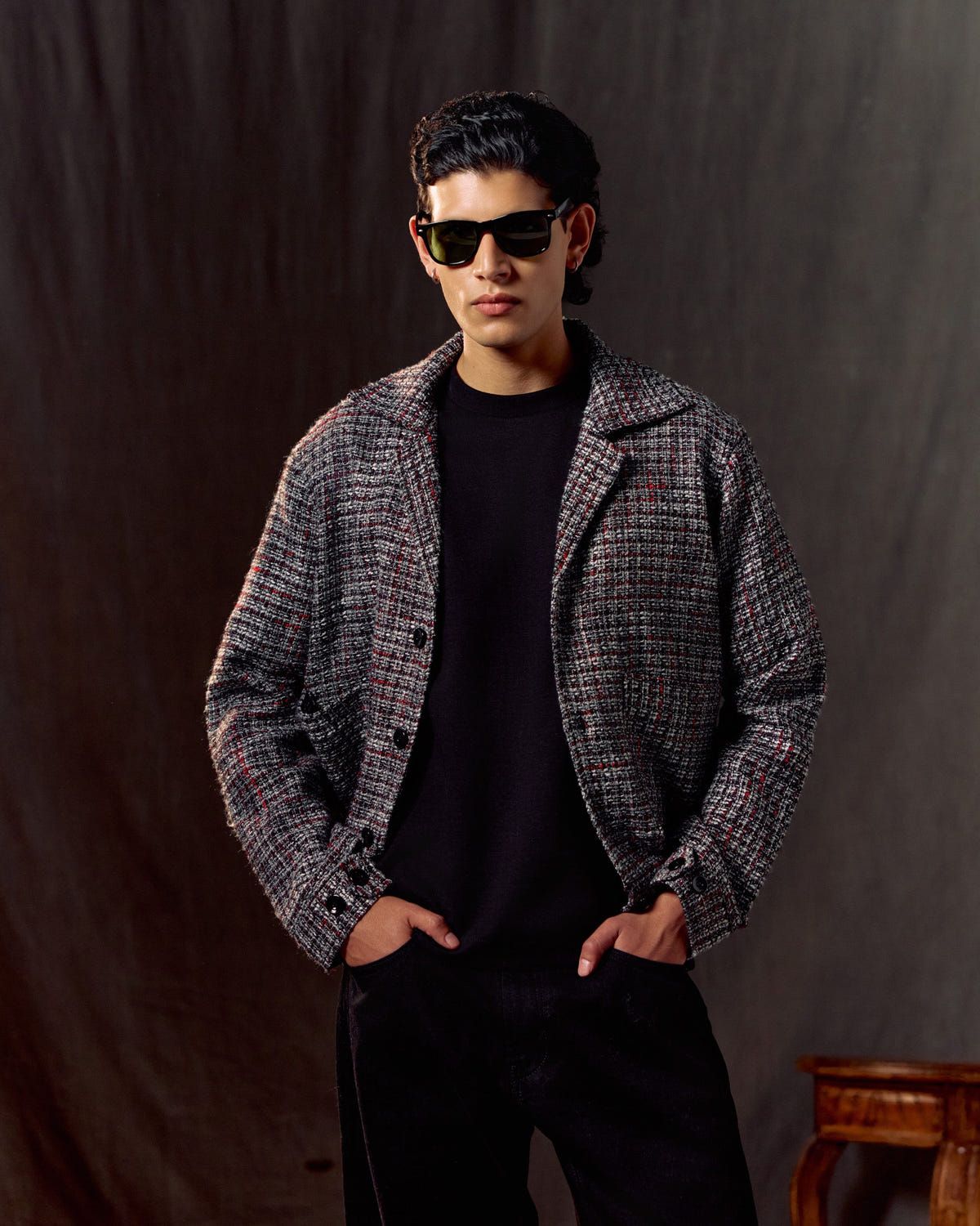 Midnight Jazz Tweed Jacket - image 1