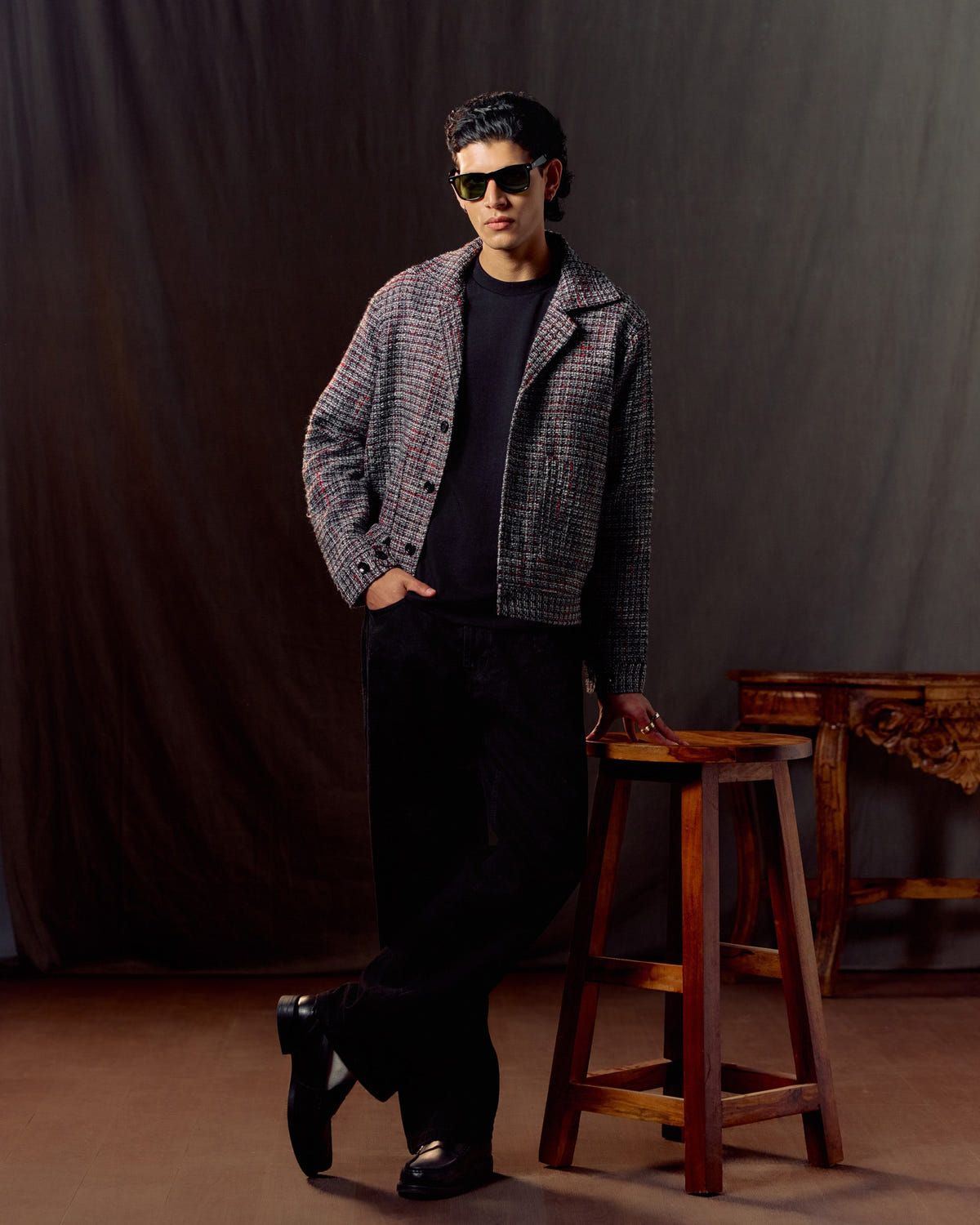 Midnight Jazz Tweed Jacket - image 3