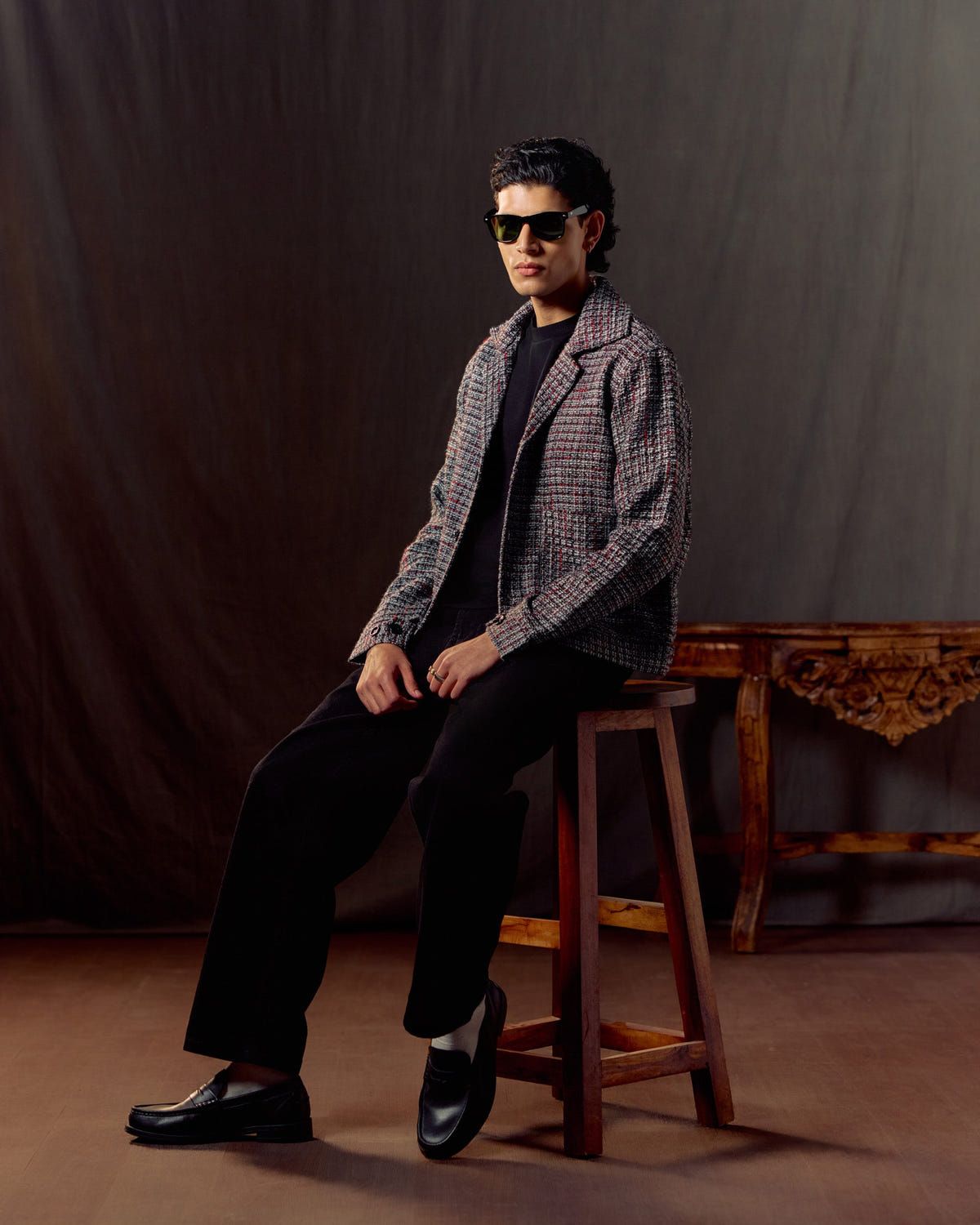 Midnight Jazz Tweed Jacket - image 4