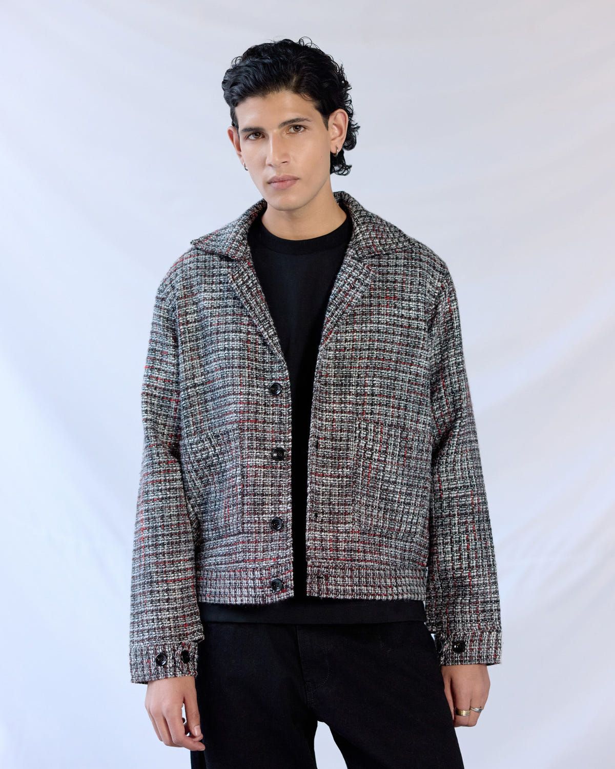 Midnight Jazz Tweed Jacket - image 6