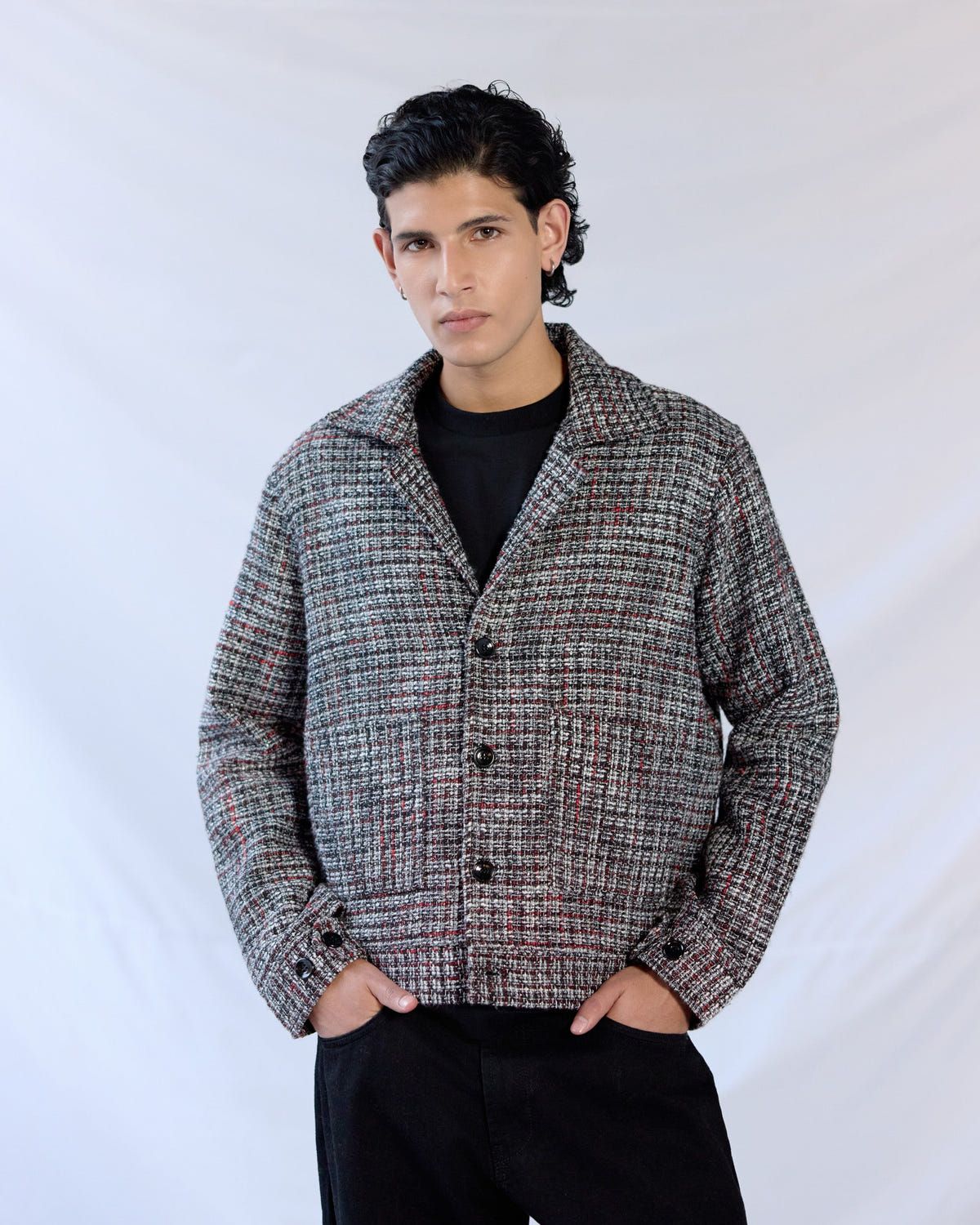 Midnight Jazz Tweed Jacket - image 7