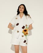 "Sunflower Field" embroidered Shirt view 1