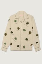 Botanical journal appliqué shirt view 1