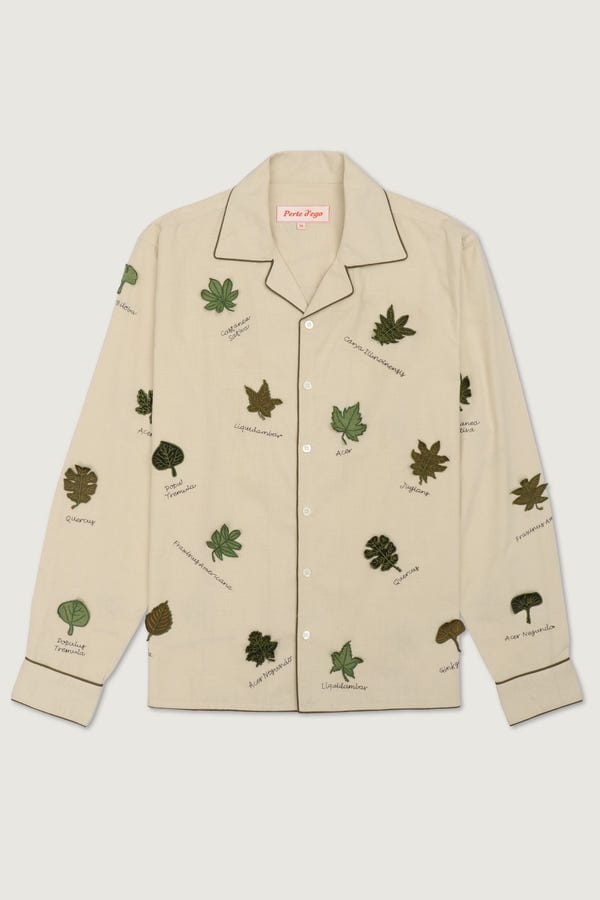 Perte D'ego — Botanical journal appliqué shirt