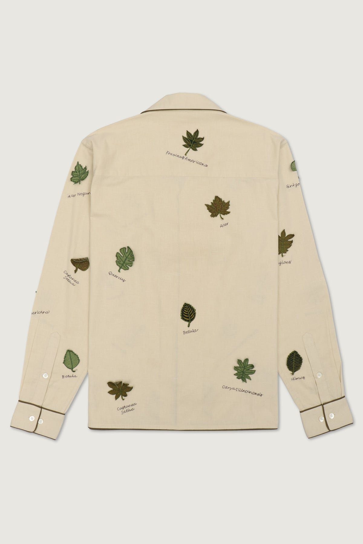 Botanical journal appliqué shirt - image 3