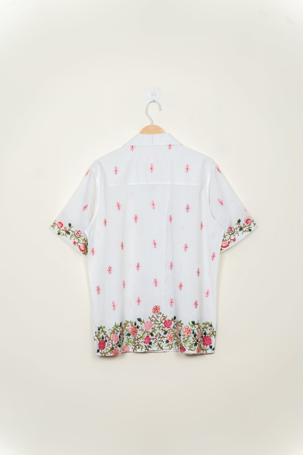 "Giardino" embroidered summer shirt - image 5