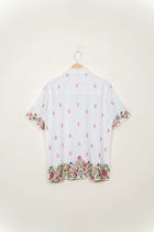 "Giardino" embroidered summer shirt view 5