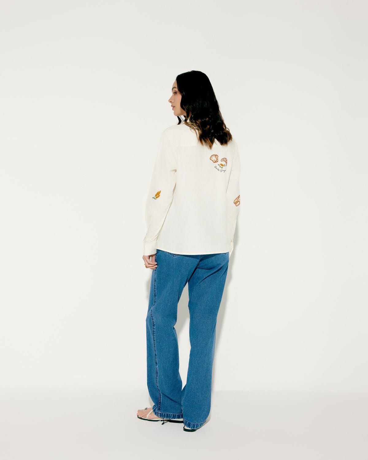 "Le Bakery" hand embroidered shirt - image 4
