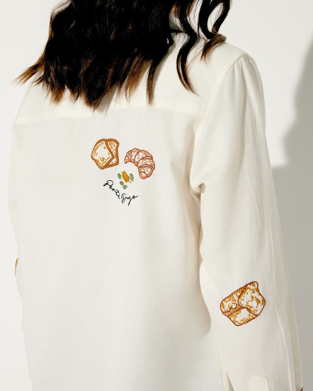 "Le Bakery" hand embroidered shirt - image 5