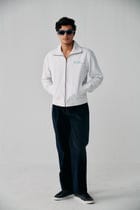 Ski lines hand embroidered jacket view 3