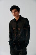 "Vegas" hand embroidered evening shirt view 1