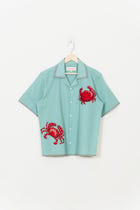 "Le crab" hand embroidered Shirt view 1