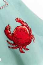 "Le crab" hand embroidered Shirt view 2