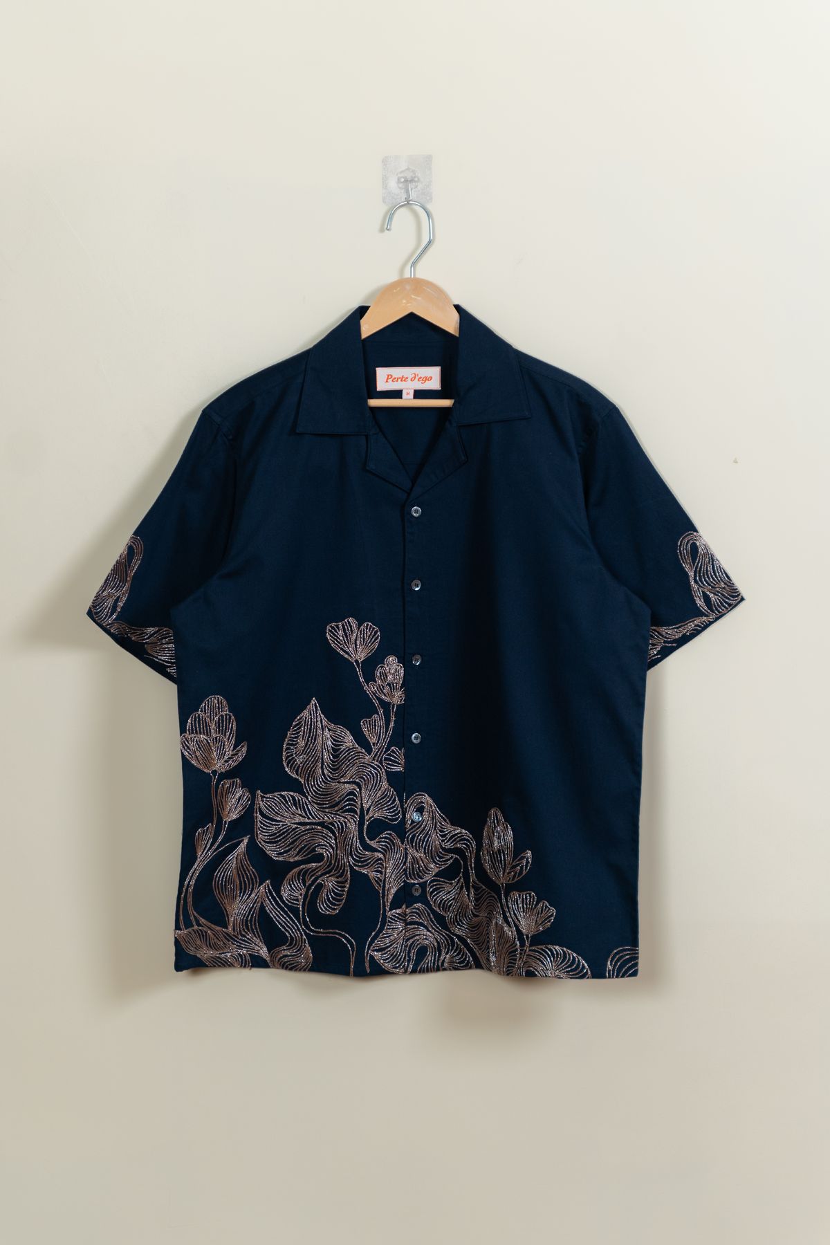 Abstract embroidered shirt - image 1