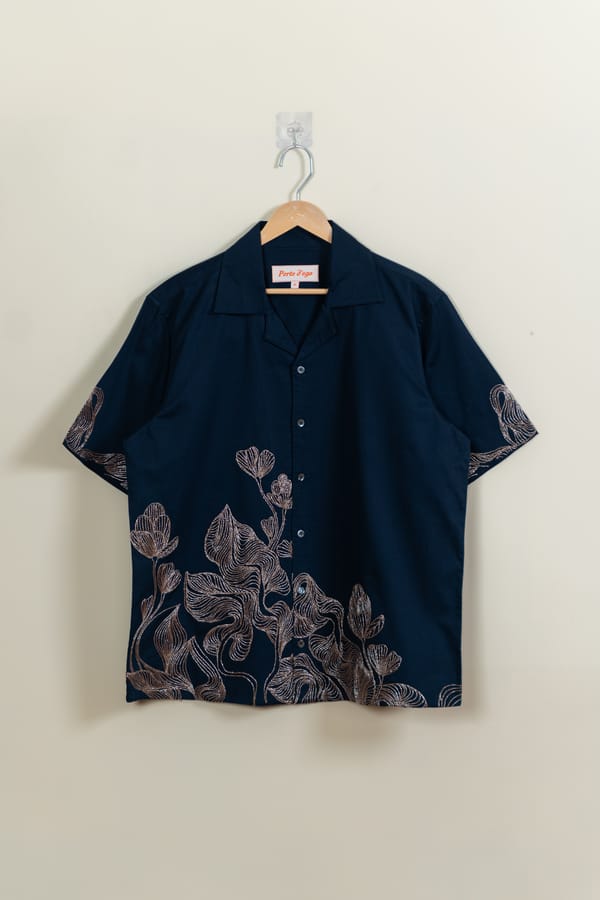 Perte D'ego — Abstract embroidered shirt