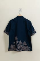 Abstract embroidered shirt view 4
