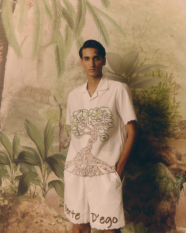 Perte D'ego — "Bonsai club" embroidered shirt