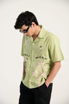 "Le Milan" hand embroidered shirt view 4