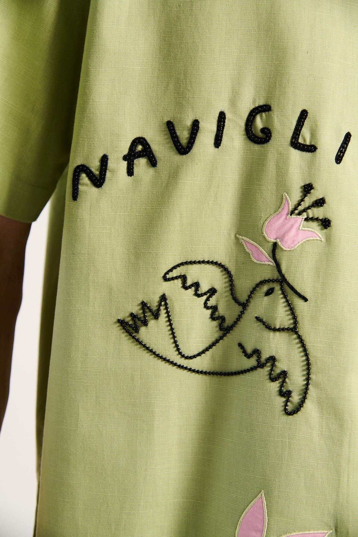 "Le Milan" hand embroidered shirt - image 5