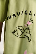 "Le Milan" hand embroidered shirt view 5