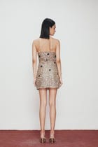 Champagne Mosaic embroidered dress view 4