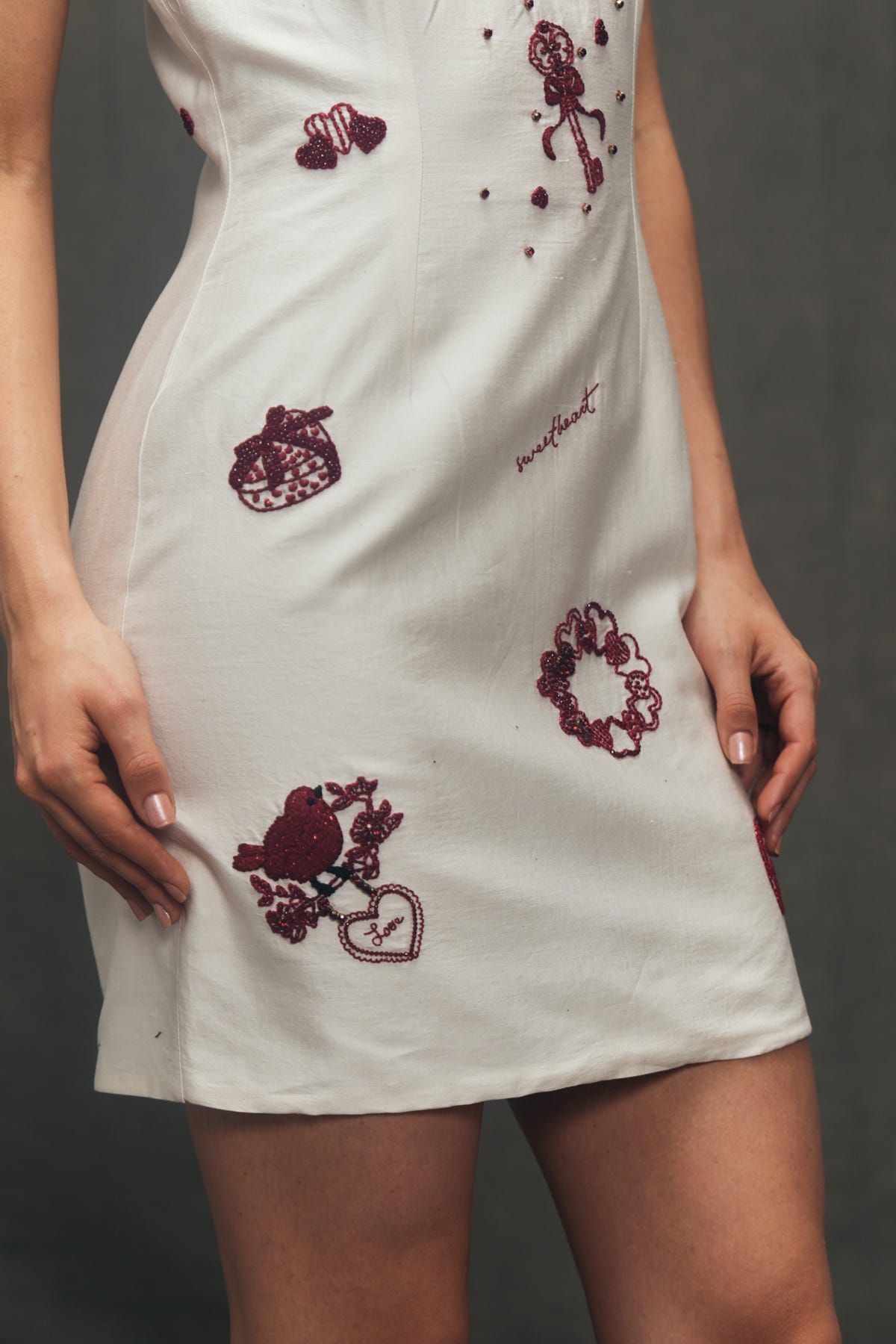 "Amour Sauvage" Hand Embroidered dress - image 2