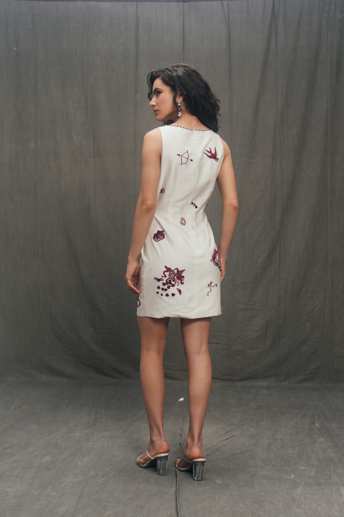 "Amour Sauvage" Hand Embroidered dress - image 4