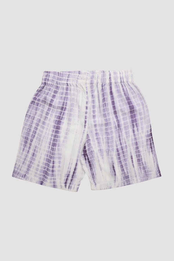 Perte D'ego — Lavender shibori shorts