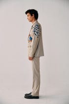 Tropical hand embroidered blazer view 3