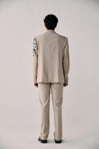 Tropical hand embroidered blazer view 4