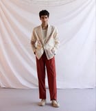 Vintage floral hand embroidered resort blazer view 7