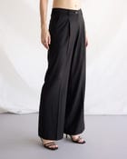 Black Flayered Pants view 1
