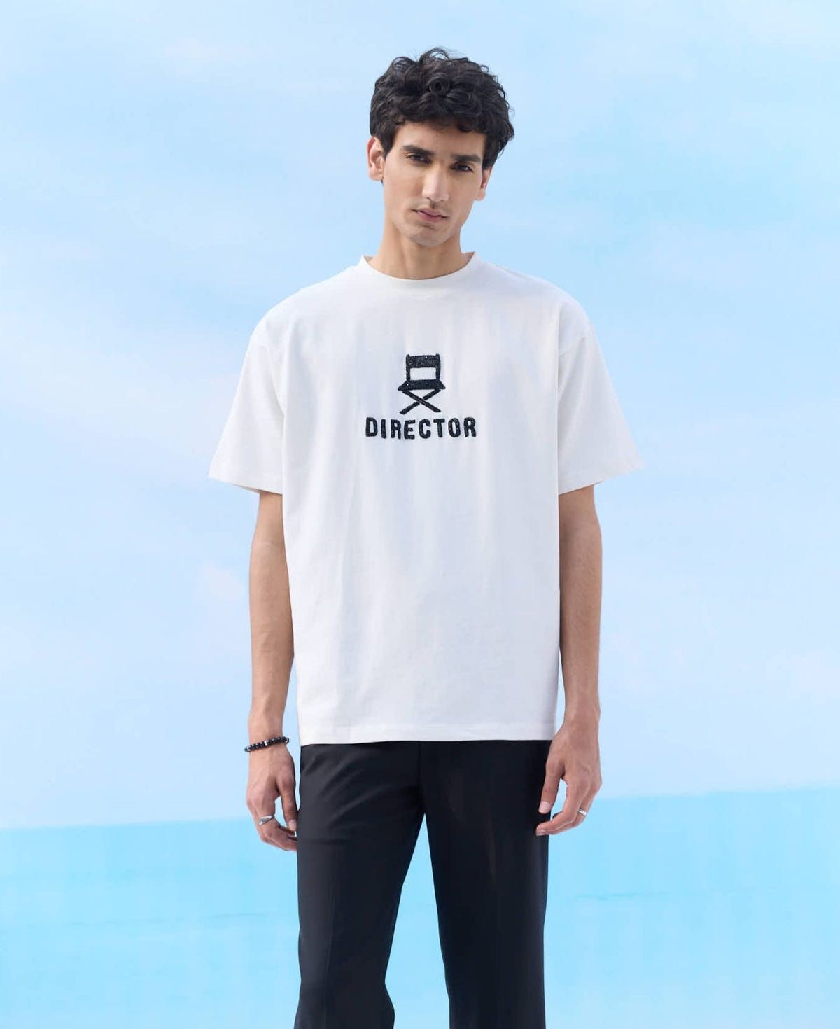 "Le Director" hand embroidered T-Shirt - image 1