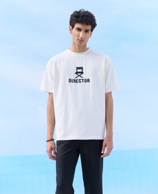 Perte D'ego — "Le Director" hand embroidered T-Shirt