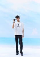 "Le Director" hand embroidered T-Shirt view 2