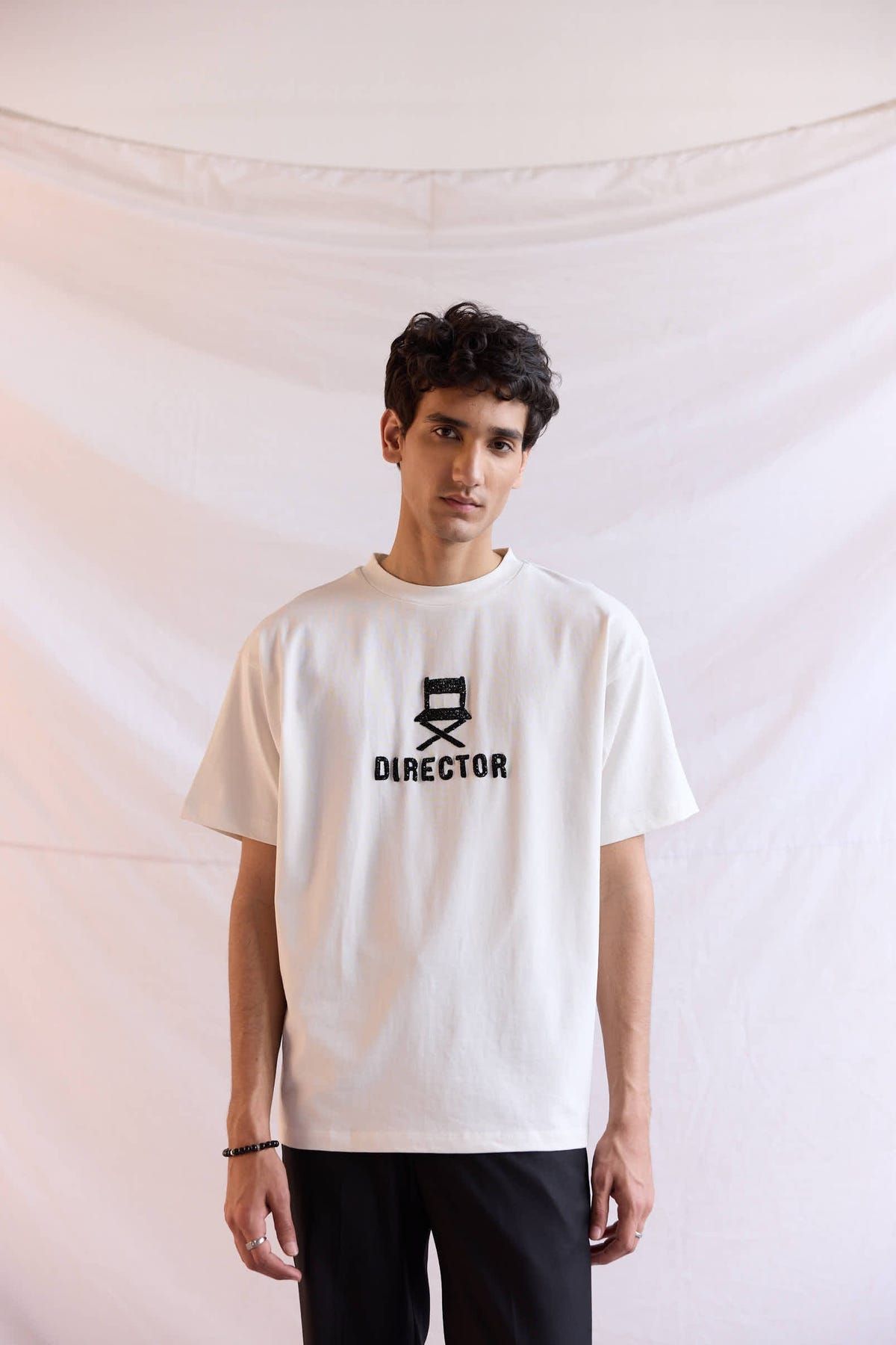 "Le Director" hand embroidered T-Shirt - image 4
