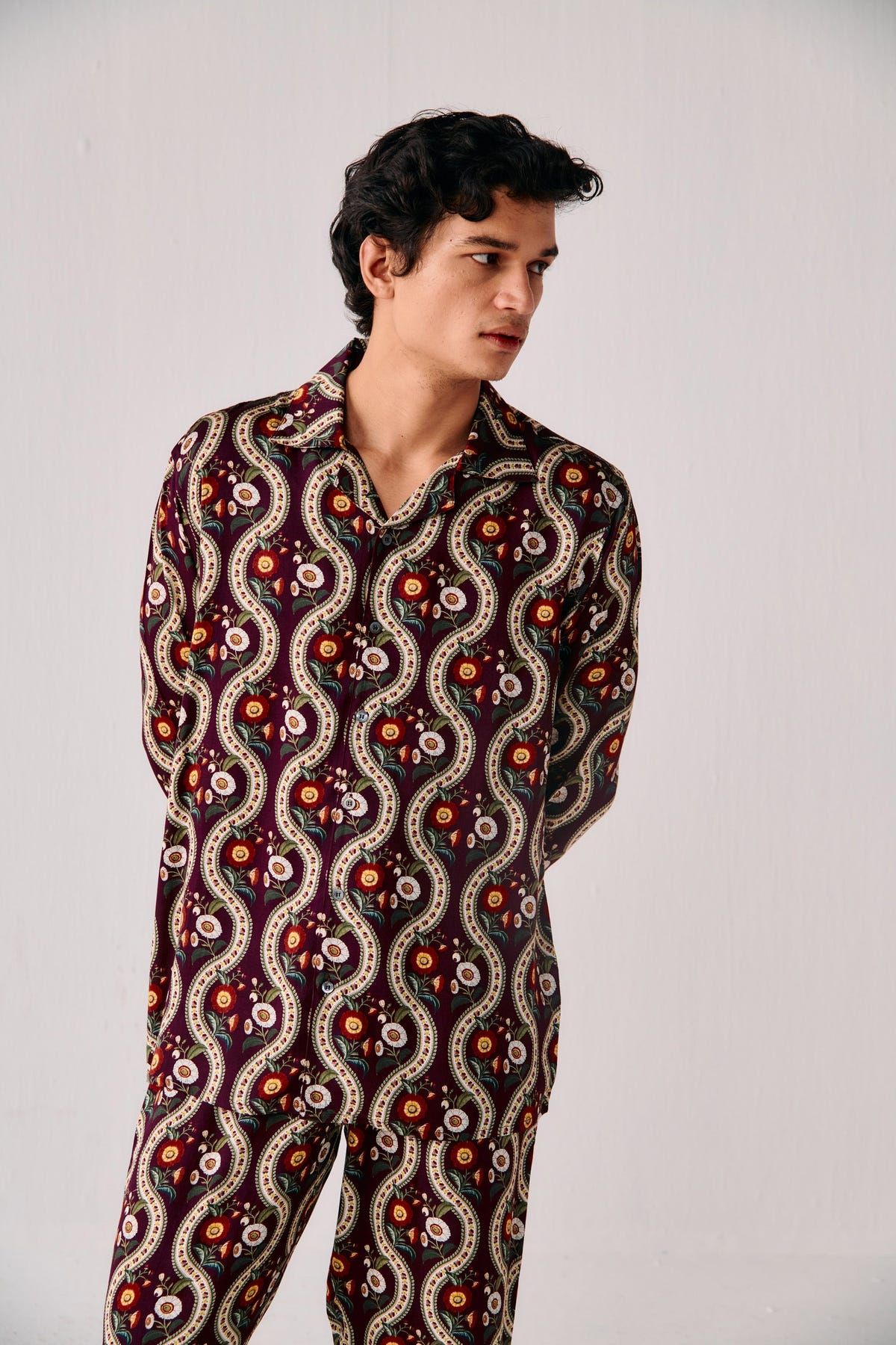 Wavy floral full sleeves shirt - image 5